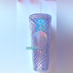 🦄Starbucks Iridescent Jeweled Venti Tumbler 2022 holiday cup